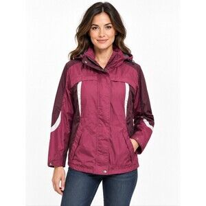 St. John's Bay women's hooded outdoor windbreaker sports jacket coat, MP